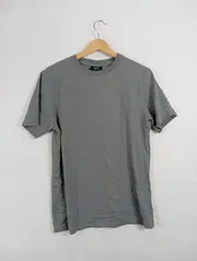 Vorschaubild 2 von Damen T-Shirt Basic Grau Gr. M