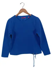 Vorschaubild 1 von Damen Pullover Gr. 34/XS Blau Casual Strukturmuster Langarm
