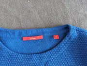 Vorschaubild 4 von Damen Pullover Gr. 34/XS Blau Casual Strukturmuster Langarm