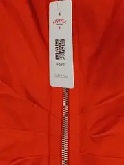 Vorschaubild 3 von Damen Sweatjacke Orange Gr. 36/S Modern Reißverschluss