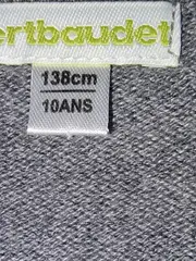 Vorschaubild 5 von Strickjacke Mädchen Grau Gr. 140 Melierter Rippstrick Langarm