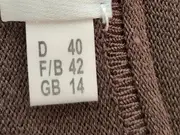 Vorschaubild 5 von Damen Strickjacke Gr. 40/L Braun Casual Viskose Leinen