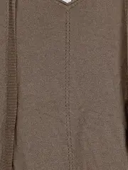 Vorschaubild 2 von Damen Strickjacke Gr. 40/L Braun Casual Viskose Leinen