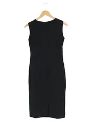 Vorschaubild 2 von Etuikleid Damen Gr. 34/XS Schwarz Business Elegant Midikleid