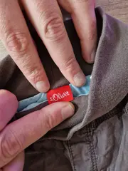 Vorschaubild 6 von Baby Shorts Hose Gr. 62 Grau Baumwolle Hasen-Motiv