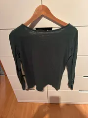 Vorschaubild 2 von Damen Bluse 3/4 Arm Grau Gr. 38 M Viskose Casual Alltag