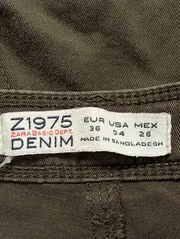 Vorschaubild 3 von Damen Jeans Regular Fit W28/36/S Grün Casual Reißverschluss-Details