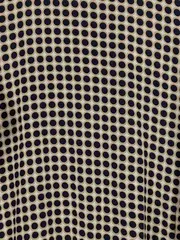 Vorschaubild 2 von Damen Langarmshirt Beige Gepunktet Viskose Gr. 38 M