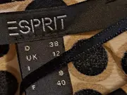 Vorschaubild 4 von Damen Langarmshirt Beige Gepunktet Viskose Gr. 38 M