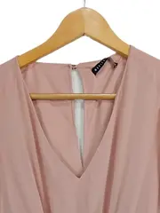 Vorschaubild 2 von Damen Festliches Kleid Gr. 36 S Rosa Elegant Rüschen