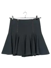 Vorschaubild 1 von Minirock Damen 36/S Schwarz Elegant Strukturmuster Reißverschluss