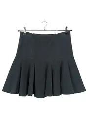 Vorschaubild 2 von Minirock Damen 36/S Schwarz Elegant Strukturmuster Reißverschluss