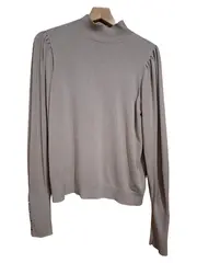 Vorschaubild 1 von Damen Pullover Beige Gr. 38/M Casual Rippstrick