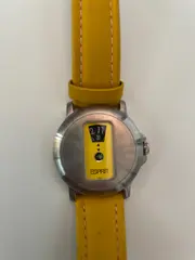 Vorschaubild 3 von Damen Armbanduhr Gelb Leder Digital Casual Uhr