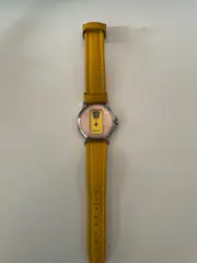 Vorschaubild 2 von Damen Armbanduhr Gelb Leder Digital Casual Uhr