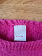 Vorschaubild 4 von Mädchen Pullover Gr. 104 Pink Tiermotiv Hund Schleife Baumwolle