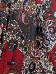 Vorschaubild 2 von Taifun Damen Bluse Gr. 44 Mehrfarbig Paisley Bohemian