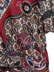 Vorschaubild 4 von Taifun Damen Bluse Gr. 44 Mehrfarbig Paisley Bohemian