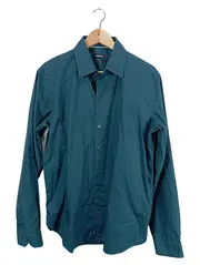 Vorschaubild 5 von Business Hemd Herren Langarm Petrol Uni Baumwolle Gr. 42 XL