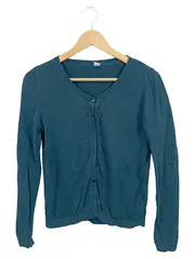 Vorschaubild 1 von Damen Strickjacke Gr. 36 Petrol Langarm Casual