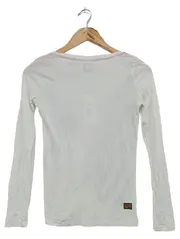 Vorschaubild 2 von Langarmshirt Damen 34/XS Weiß Streetwear Grafisch Schriftzug