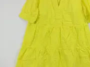 Vorschaubild 2 von Damen Sommerkleid Gr. 42 Gelb Feminin mit Lochmuster