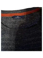 Vorschaubild 3 von Herren Pullover Casual Blau Meliert Gr. 50/L Langarm