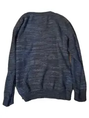 Vorschaubild 2 von Herren Pullover Casual Blau Meliert Gr. 50/L Langarm