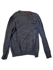 Vorschaubild 1 von Herren Pullover Casual Blau Meliert Gr. 50/L Langarm