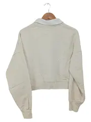 Vorschaubild 2 von Damen Sweatshirt Gr. 36/S Beige Casual Logo-Print