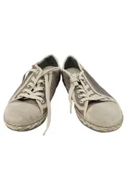 Vorschaubild 2 von Damen Schnürschuhe Gr. 38 Beige Casual Lochmuster