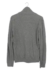 Vorschaubild 2 von Strickjacke Damen Gr. 38/M Grau Klassisch Wolle Kaschmir