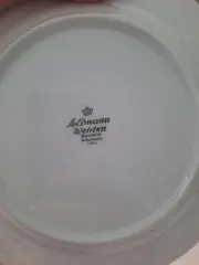 Vorschaubild 2 von Essteller Weiß Porzellan Klassisch Teller mit Blumenmuster