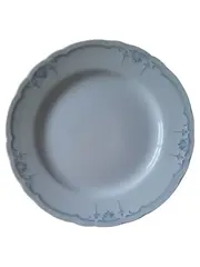 Vorschaubild 1 von Essteller Weiß Porzellan Klassisch Teller mit Blumenmuster