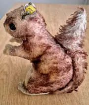 Vorschaubild 3 von Eichhörnchen Kuscheltier Plüschtier Braun 21cm Vintage Sammlerstück