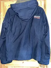Vorschaubild 2 von Herren Übergangsjacke Kapuze Navy Blau Gr. M Leichte Jacke