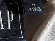 Vorschaubild 6 von Stoffhose Damen Gr. 40 Beige Baumwolle Casual Elastikbund