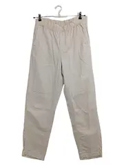 Vorschaubild 1 von Stoffhose Damen Gr. 40 Beige Baumwolle Casual Elastikbund