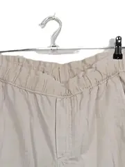 Vorschaubild 2 von Stoffhose Damen Gr. 40 Beige Baumwolle Casual Elastikbund