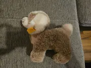 Vorschaubild 4 von Stofftier Hund Kuscheltier Braun Weiß mit Knopf im Ohr