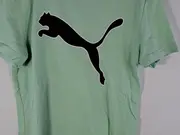 Vorschaubild 3 von Kinder Sport T-Shirt Gr. 164 Grün Logo-Print Baumwolle