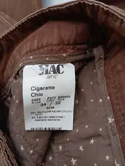 Vorschaubild 4 von Damen Cigarette Chic Straight Leg Braun W34 L32 Gr. 42