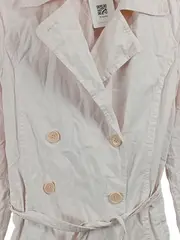 Vorschaubild 3 von Damen Trenchcoat Rosa Gr. 38 Baumwolle Klassisch