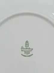 Vorschaubild 3 von Porzellan Teller Zwiebelmuster Blau Weiß Bavaria Germany 19cm