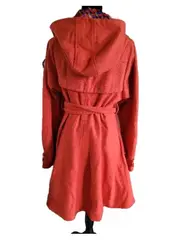 Vorschaubild 4 von Leichter Mantel Damen Kapuze Stickerei Orange L 42