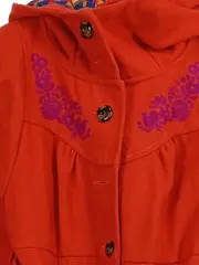 Vorschaubild 2 von Leichter Mantel Damen Kapuze Stickerei Orange L 42