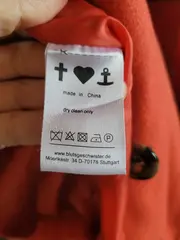 Vorschaubild 3 von Leichter Mantel Damen Kapuze Stickerei Orange L 42