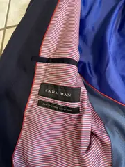 Vorschaubild 2 von Herren Sakko Gr. 50/L Blau Elegant Business