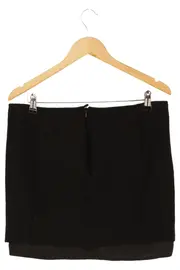 Vorschaubild 2 von Minirock Damen 40/L Schwarz Elegant Wolle Viskose Reißverschluss