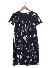 Vorschaubild 1 von Damen Freizeitkleid Katzenprint Gr. 38 Mehrfarbig